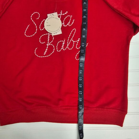 Philosophy Santa Baby Women's Red Ultra Soft Holiday Sweatshirt Size S NWT - Picture 13 of 14